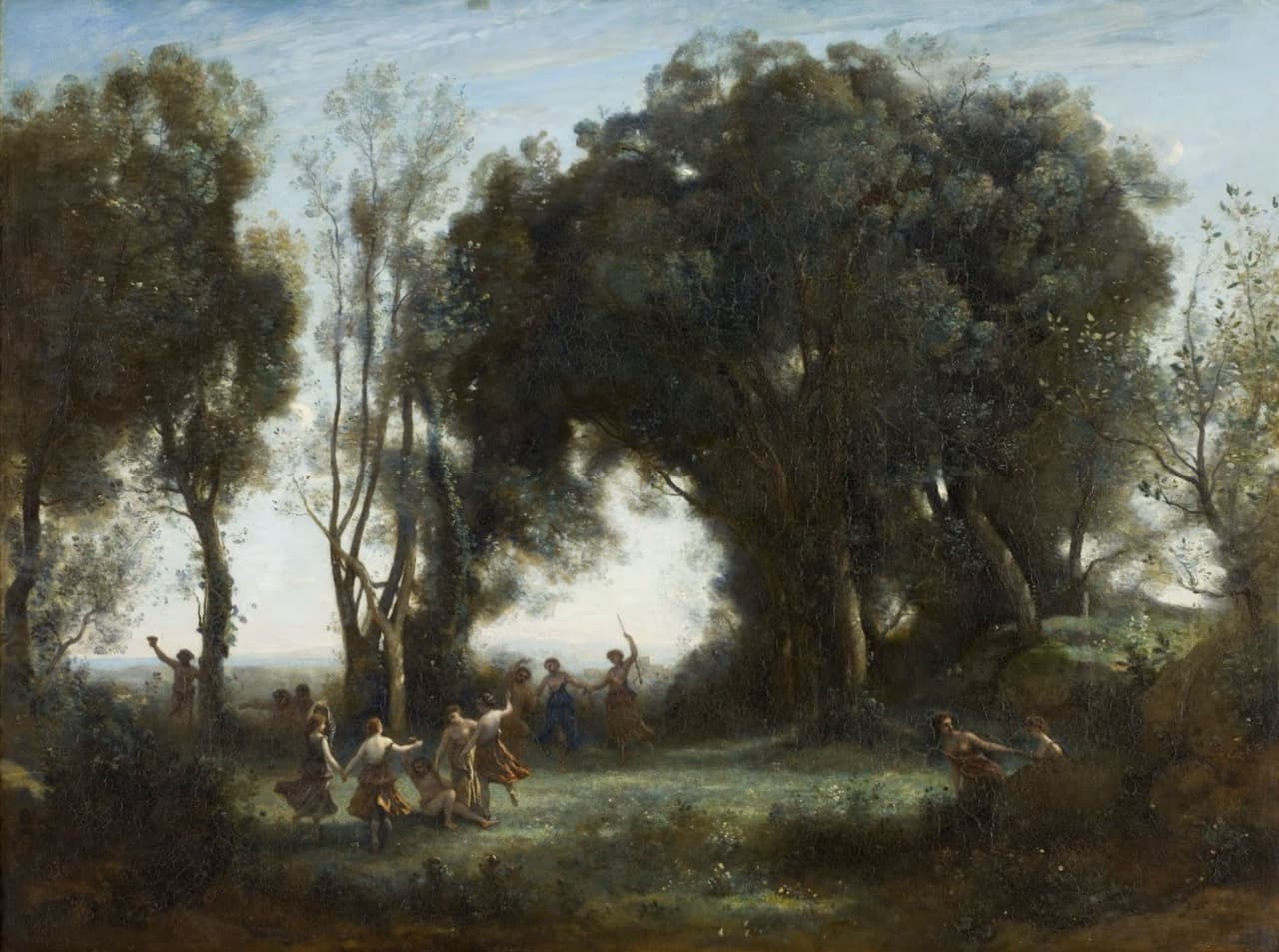 A Morning. The Dance of the Nymphs  Corot大