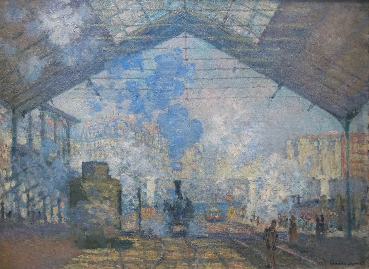 La Gare Saint Lazare   Claude Monet大