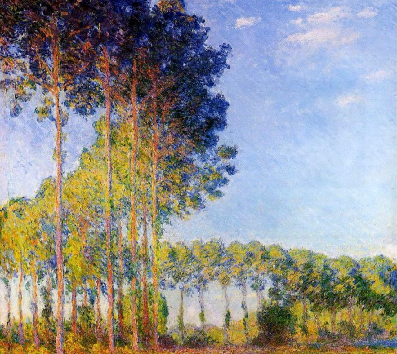 Poplars on the Bank of the Epte River   Monet大