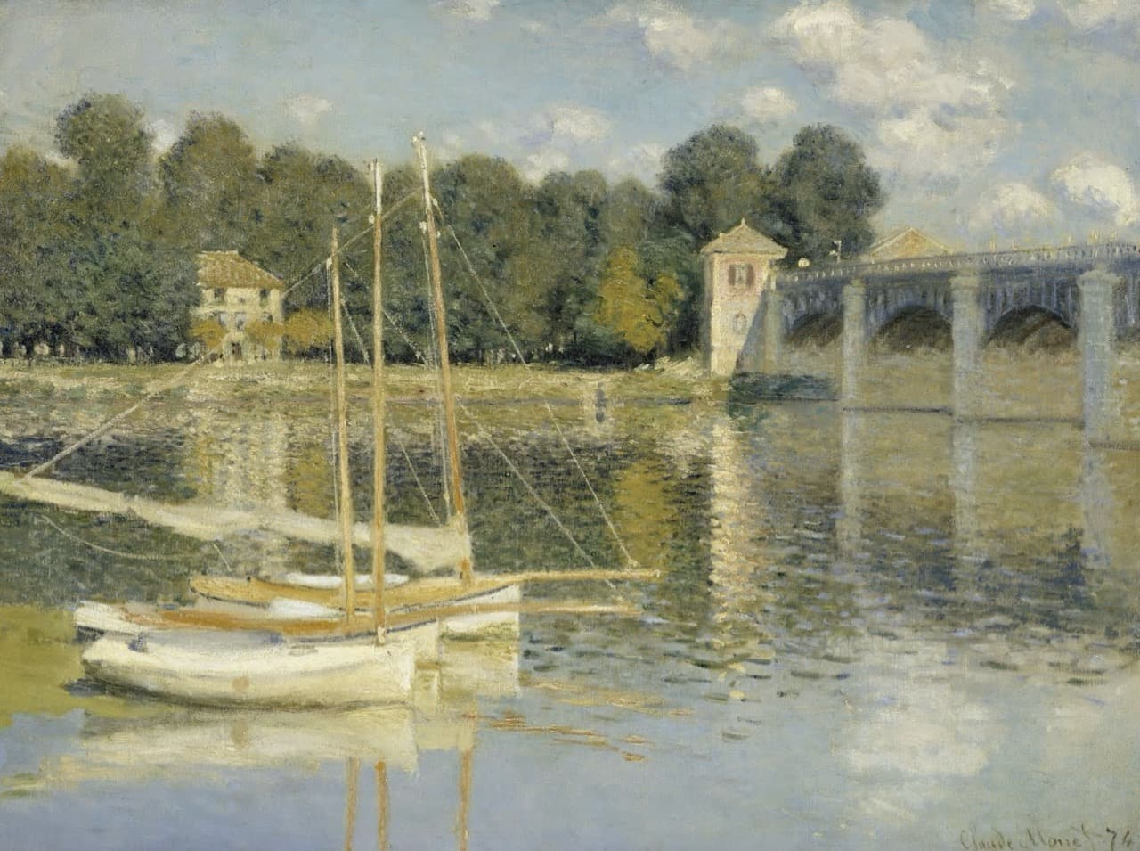 The Argenteuil Bridge   Monet大