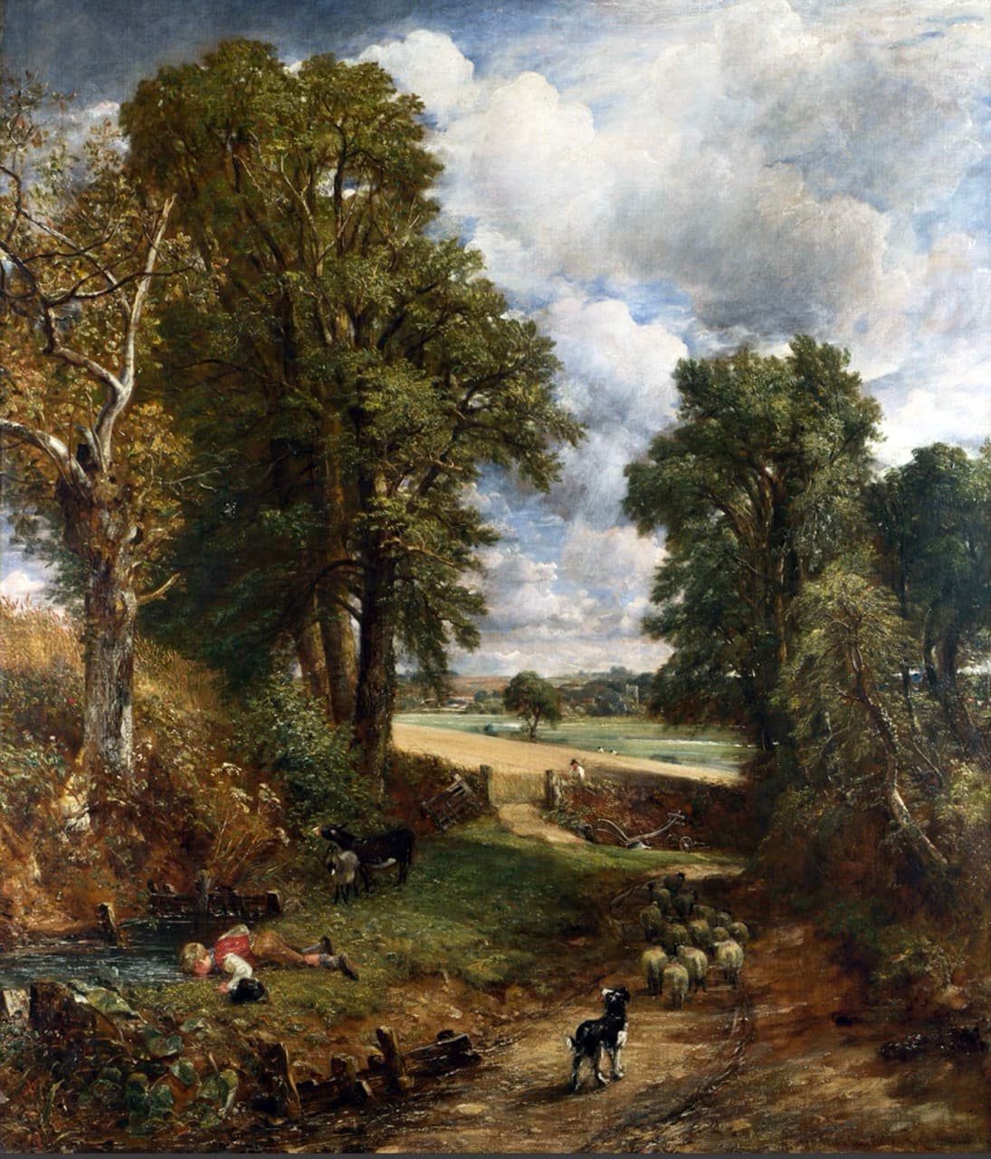 The Cornfield   John Constable大