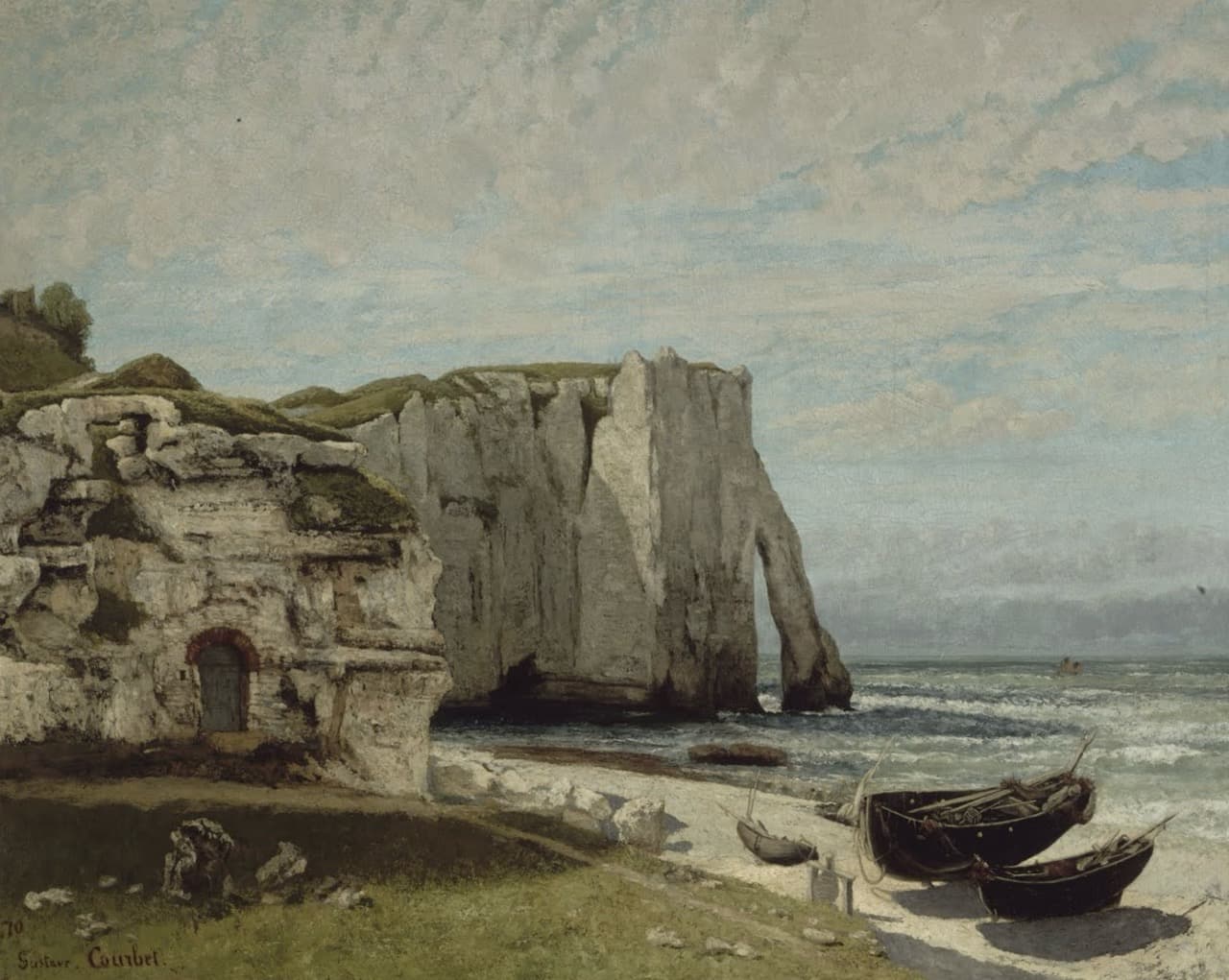 The Etretat Cliffs after the Storm   Courbet大