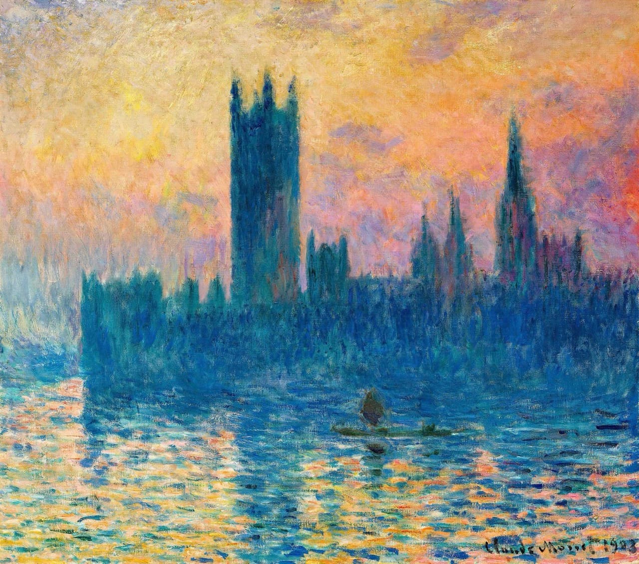 The Houses of Parliament, Sunset   Monet大