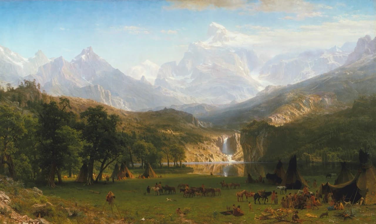 The Rocky Mountains, Lander's Peak   Albert Bierstadt大