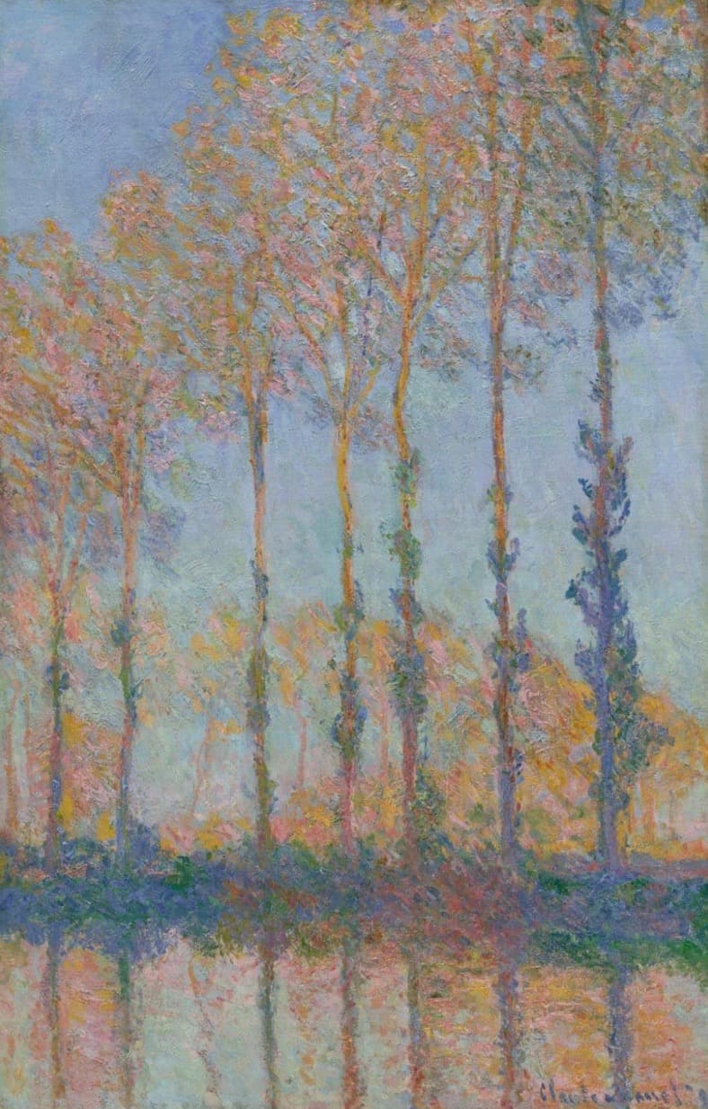 Poplars on the Bank of the Epte River 2 - Monet