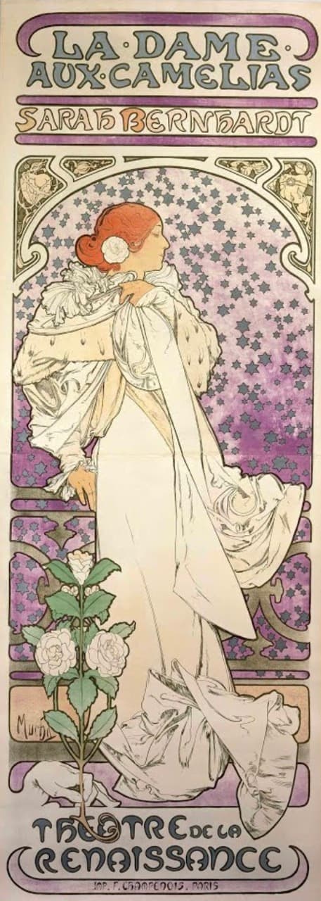 The Lady of the Camellias-Alphonse Mucha